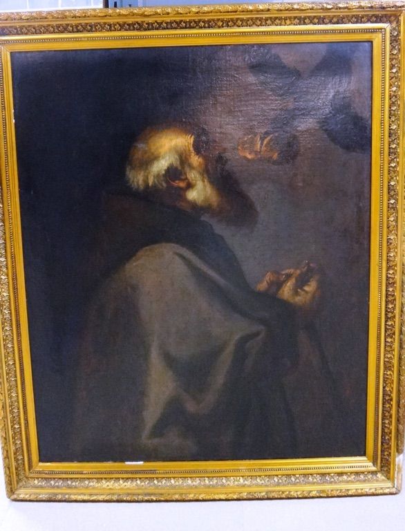 After Ribera, The Prophet Elijah, oil on canvas, 106cm x 85.5cm. Illustrated