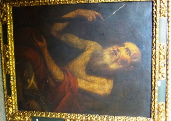 Follower of Ribera, St Jerome, oil on canvas, 100cm x 77.5cm