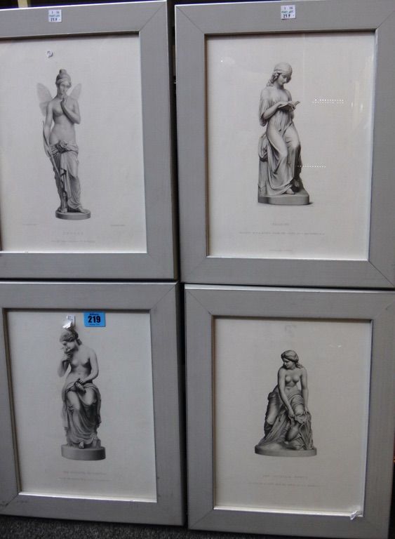 James S. Virtue (Publisher), Statuary from the Great Galleries of the world (Art Journal), twelve engravings, each 30cm x 22cm.(12)