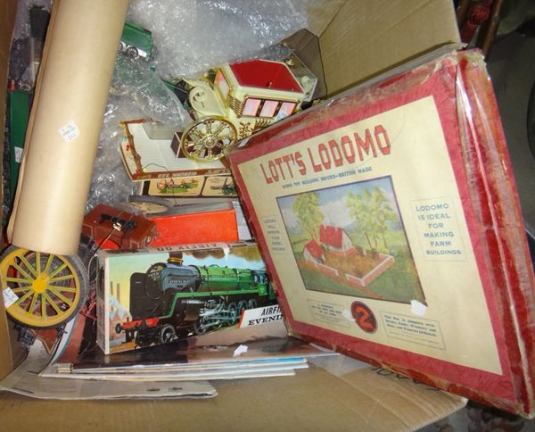 Trains and steam engine interest, a quantity of model trains and related ephemera.