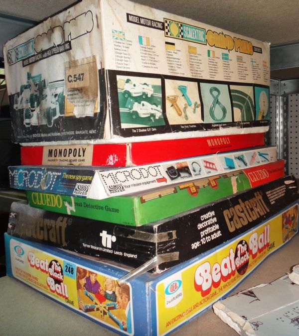 A quantity of early 20th century board games.
