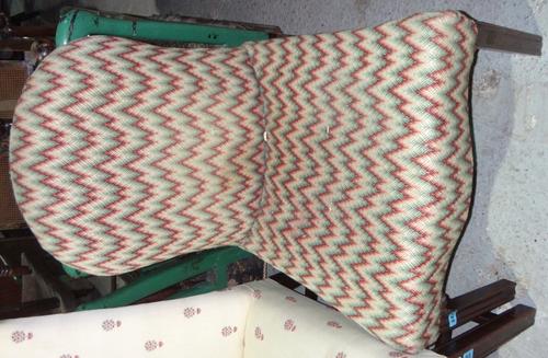 A George III mahogany hump back side chair.