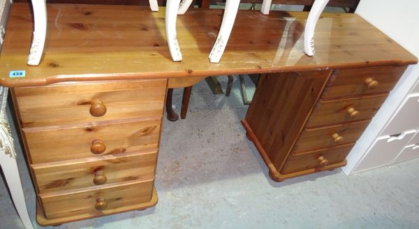 A 20th century pine dressing table.