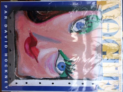 Three David Hockney posters; The Tate Gallery, 'Travels with pen, pencil and ink drawings and prints 1961-1979' (76cm x 51cm), Paris 'Vogue' (81cm x 6