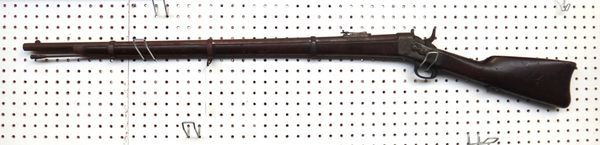 A Remington 1864 model rolling block rifle, marked 'L. Remington & Sons, Lion NY USA, May 3rd 1864', 128cm overall.
