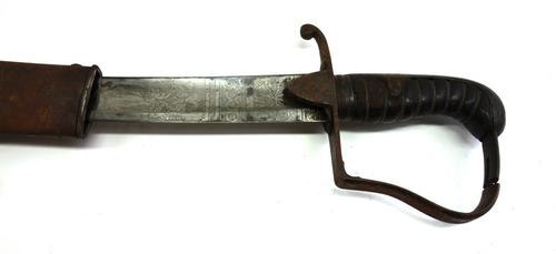 A 1798 Light Cavalry sabre by Thomas Gill, the 83cm blade finely engraved with 'G.R.' cypher, a cavalry man on horseback, and Britannia, etched toward