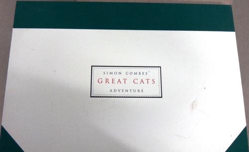 Simon Coombes (1940-2004), Great Cats Adventure, a folio of coloured prints, signed in pencil, together with a book 'Great Cats Chronicle', and  'Lion