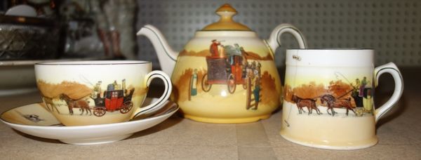 A Royal Doulton Series Ware part tea set. (qty)