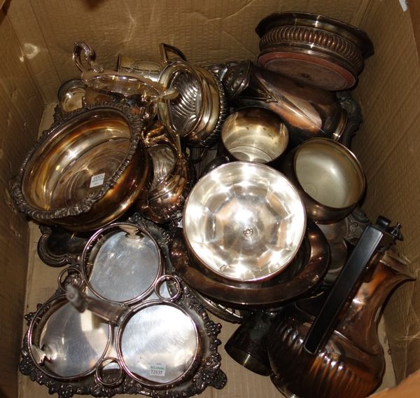 A quantity of silver plated wares (qty)