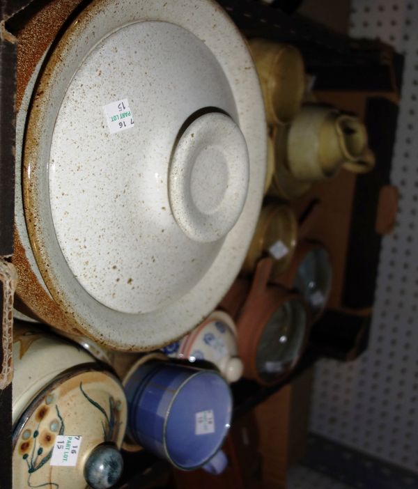 A quantity of 20th century pottery, including St Ives, Rye, Anta and sundry. (qty)