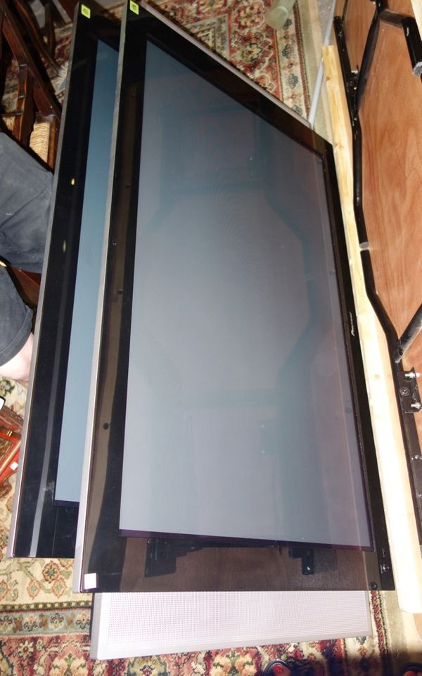 A Pioneer flat screen TV.
