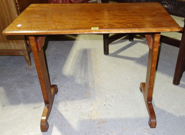 A 19th century mahogany writing table, 85cm wide.
