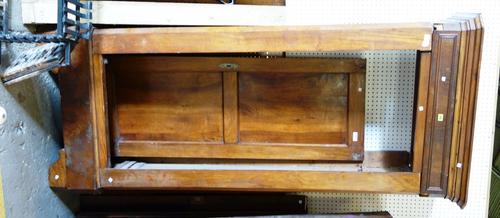 A 19th century French walnut and fruitwood armoire with single door,  96.5cm wide.