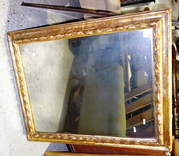 A 19th century gilt framed wall mirror, 84cm wide x 105cm high.