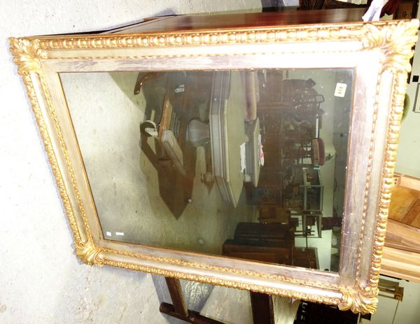A 19th century gilt framed wall mirror, 90cm wide x 111cm high.