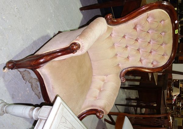A pair of Victorian mahogany tub chairs (2).