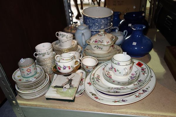 A quantity of ceramics, including; a Collingwoods floral decorated part dinner service, a Minton tea service and sundry. (qty)