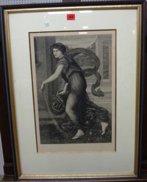 After Edward Burne Jones, Spring, three: an engraving, a reproduction and a photogravure, one unframed.(3)