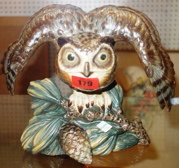 A Lladro figure of a tawny owl (a.f), (1)..
