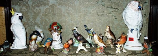 A quantity of ceramic models of birds, including Beswick, Crown Staffordshire, Rosenthal and sundry. (qty)