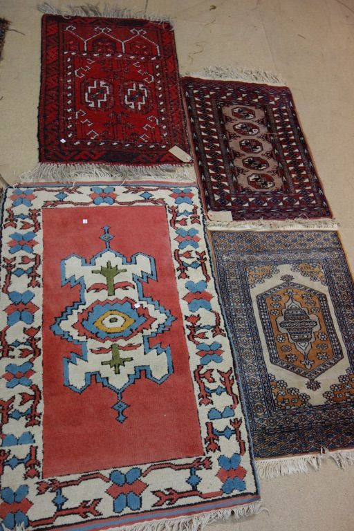 Four various rugs, (4).