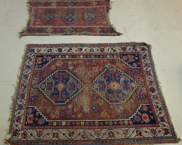 Two Shiraz rugs, (2).