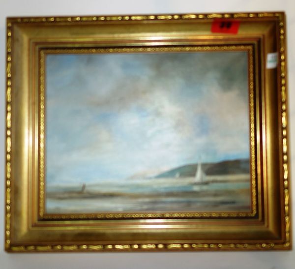 Kroyle (20th century), Dorset Coast, oil on canvasboard, signed. (1)