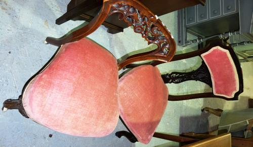 A group of four 19th century and later nursing and dining chairs. (4)