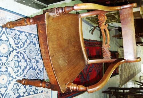 A matched set of five bar back dining chairs. (5)