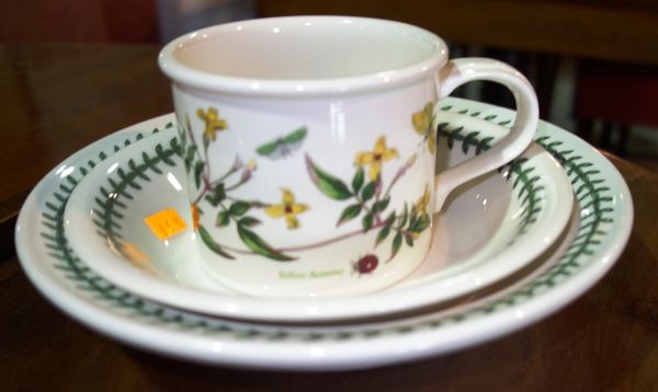 A quantity of 20th century Portmeirion dinner and tea wares in the botanical garden pattern. (qty)