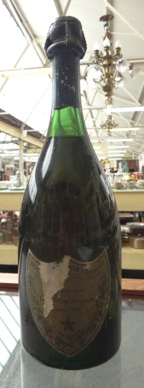 One bottle of Cuvee Dom Perignon 1964 vintage Champagne.