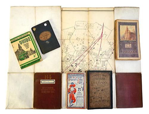 [LIVERPOOL]  Plans & Maps, older miscellany for the City and Environs; includes Machure's  large scale plan (ca. 1850); the Cyclists Companion & Road