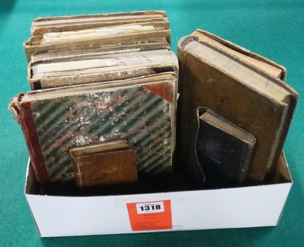 COOKERY - 9 manuscript notebooks (various sources), late 18th - 19th cents.  *  includes some household & medical 'receipts'