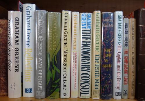 GREENE (Graham).  Travels with My Aunt.  First Edition. d/wrapper. 1969;  GREENE (Graham).  The Comedians.  d/wrapper. 1973;  together with 10 other f