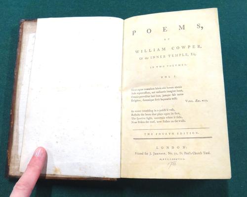 COLERIDGE (S.T.)  Zapolya: a Christmas tale, in two parts  . . .  First edition. half title, newly rebound half calf. 1817; sold with a few other anti