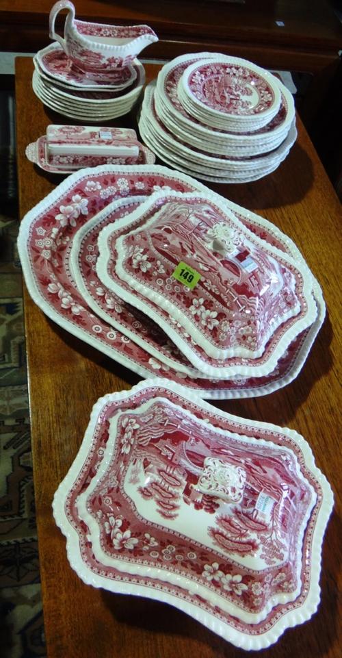 A Copeland Spode 'Tower' pattern part dinner service.