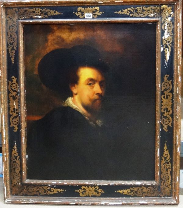 After Sir Peter Paul Rubens, , Self portrait, oil on canvas, 75cm x 63cm.