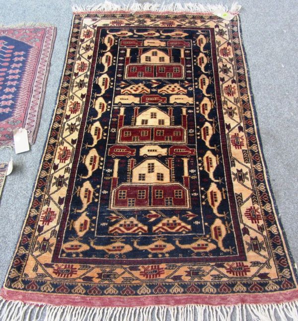 A Beluchistan rug.