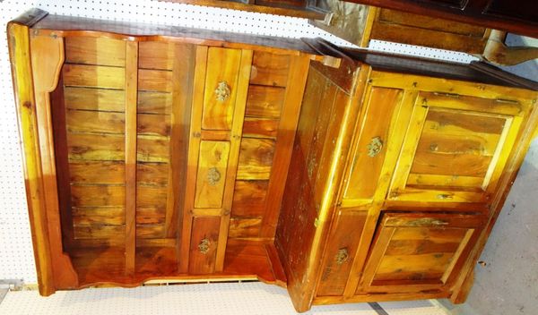 A 20th century hardwood dresser.