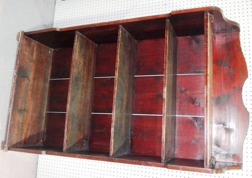 A 19th century mahogany and pine four tier bookcase.