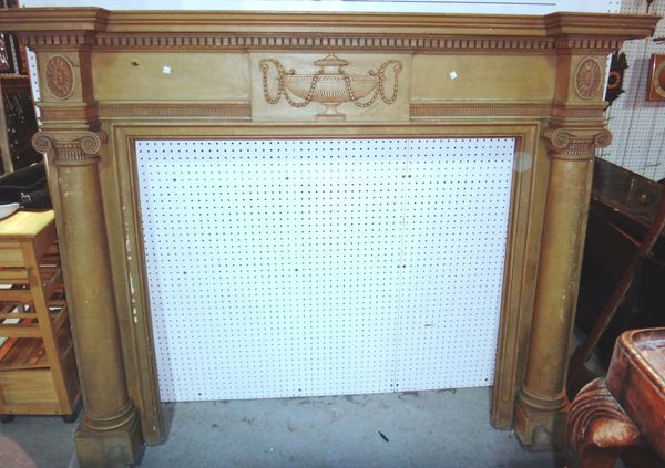 A large George II style fire surround.
