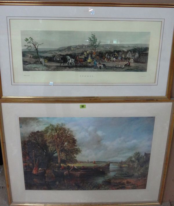A group of seven prints, including works after Stubbs, Constable, Shayer and Wheatley. (7)