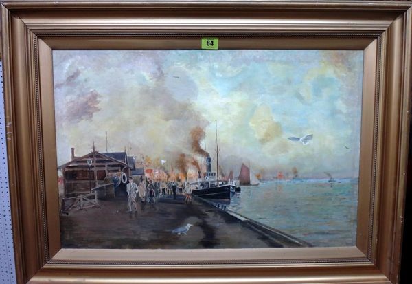 Webster (20th century), The Paddle steamer 'Waverley', oil on board, signed.