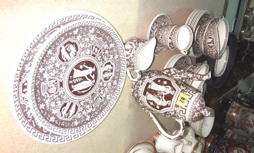 A Copeland Spode Greek key pattern part service. (qty)