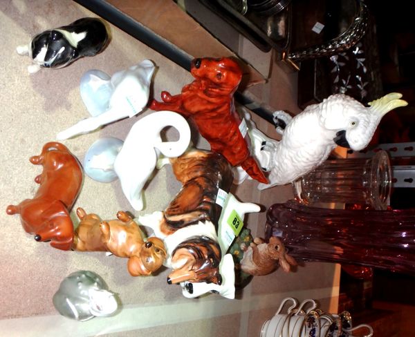 A group of ceramic animal models, including Beswick, Doulton and others. (qty)
