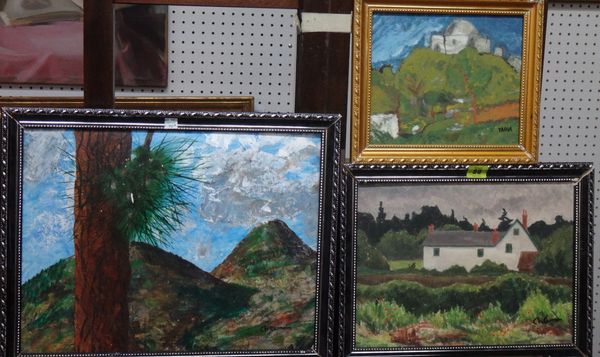 A group of oils, including two in the manner of Charles Camoin, and one signed Yahia.(3)