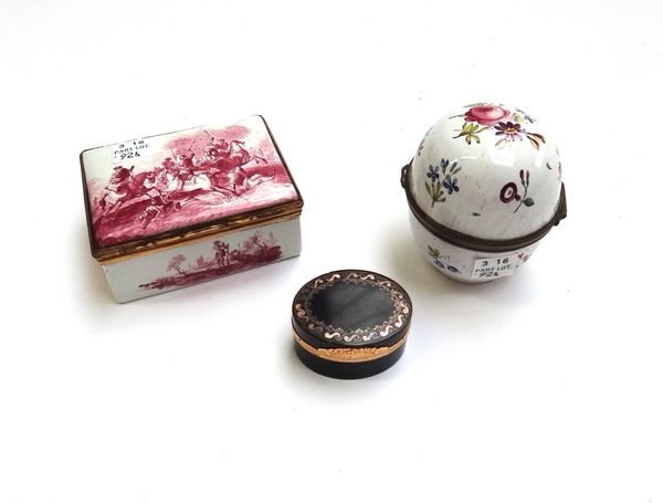 A Louis XV gold lined tortoiseshell pique snuff box by Charles Brisson (1769-1793), marked 'Paris 1767/1793', the cover set with varicoloured gold piq
