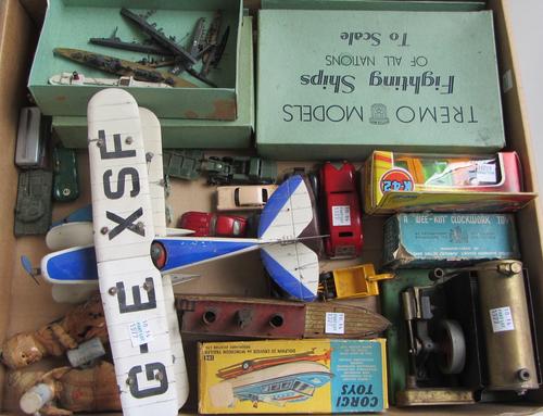 A modern Lalique clear and frosted glass vase of urn form, etched 'Lalique France', 11.5cm high, an early 20th century glass and silver mounted match