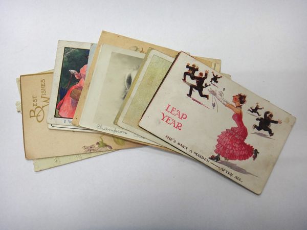 POSTCARDS - Sentimental & Humour, includes a few greetings cards; (approx. 80)