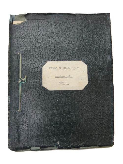 GRAND TOUR - William Geary travelling in France & Italy, October 1785 - January 1786. in 3 parts. (i.e. 3 vols.); typescript on rectos of 120 leaves;